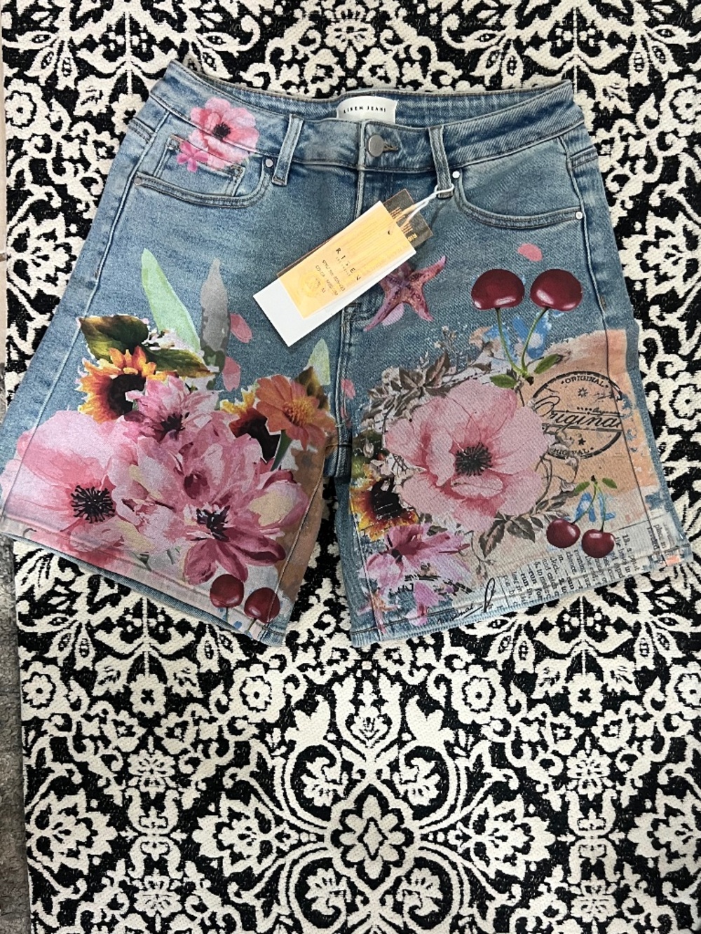 Risen Denim Shorts
